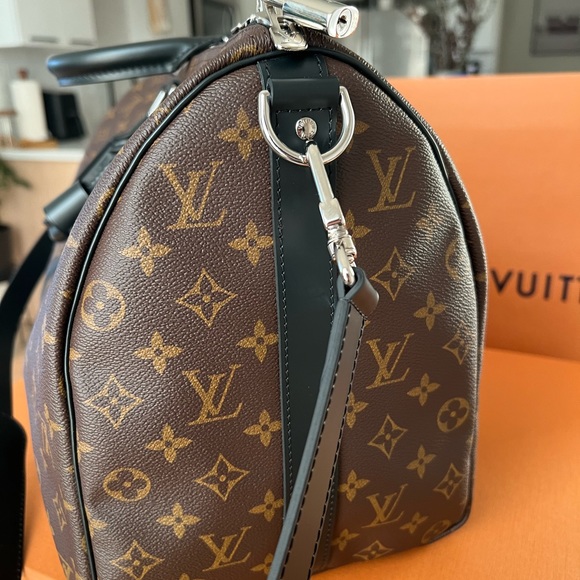 Louis Vuitton Monogram Macassar Keepall 45 Bandouliere - Picture 4 of 16